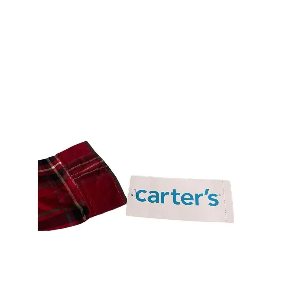 Carter's Boys Plaid Button Up‎ Shirt 18M NWT